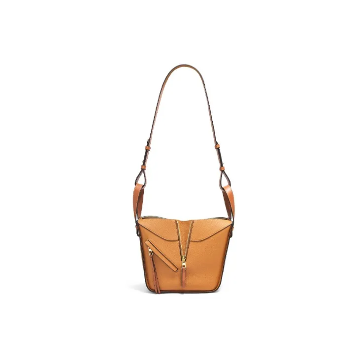 LOEWE Hammock Soft Grained Calfskin Shoulder Bag Crossbody Bag Handbag Women's Light Caramel-4