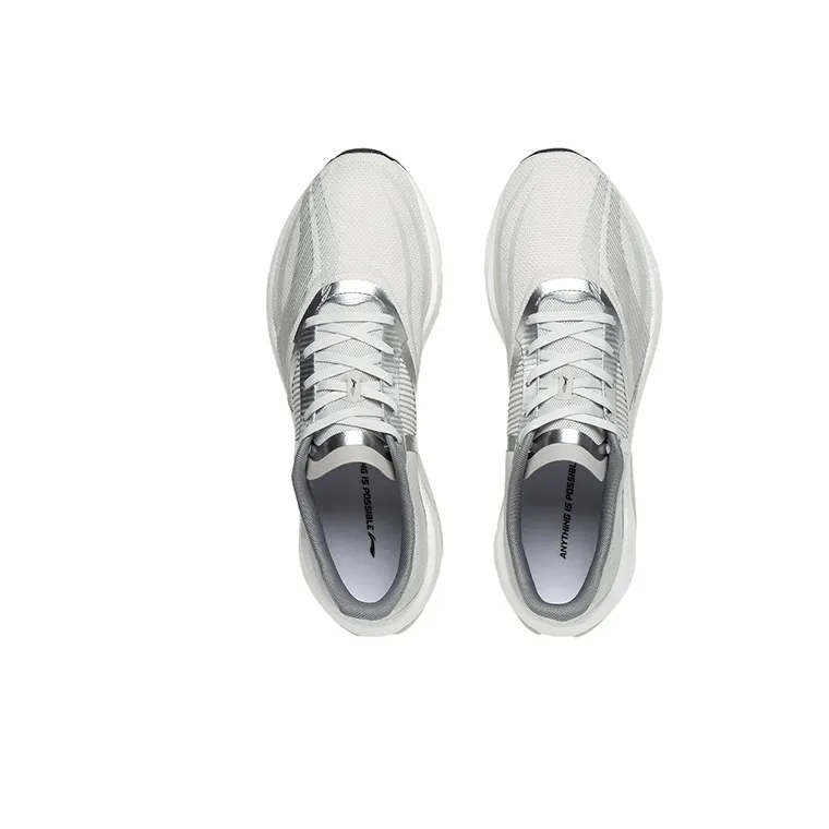 LiNing Super Light 20 Abrasion Resistant Breathable Low Top Casual Running Shoes Men's Gray Silver-2
