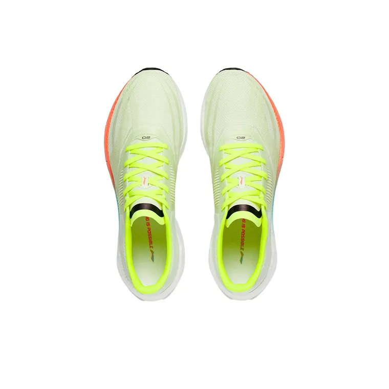LiNing Super Light 20 Durable Breathable Low Top Running Shoes Men's Light Fruit Green-2