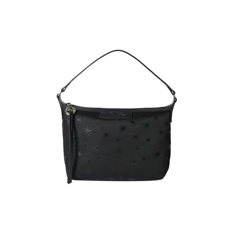 LONGCHAMP Le Pliage Canvas One Shoulder Portable Clutch Women's Black-0