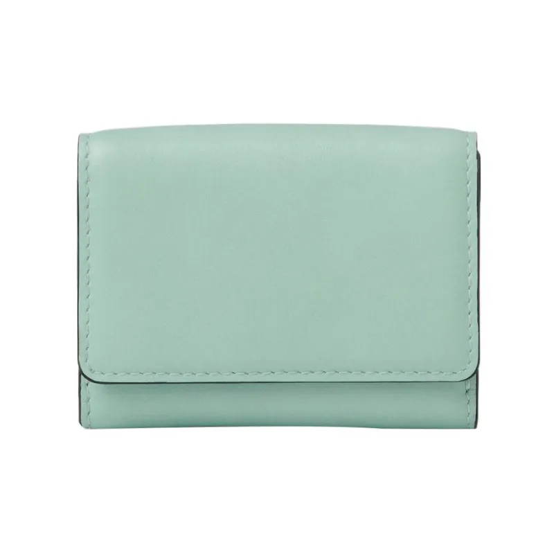 See By Chloe Tilda Suede Smooth Cow Leather Wallet Mini Women's Mint Green-1