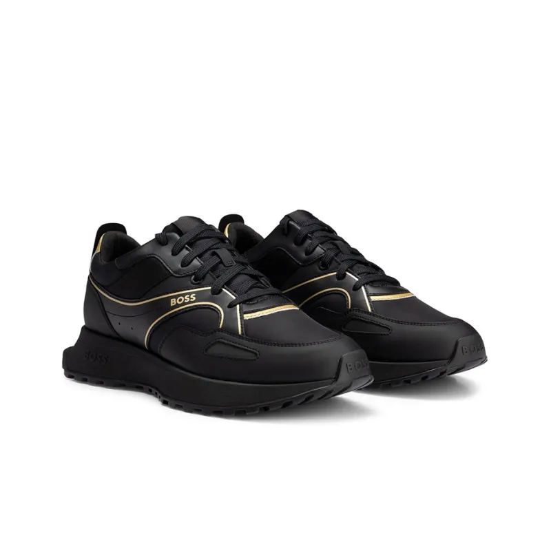HUGO BOSS Cushioning Low-Top Sports Casual Shoes Men's Black-1