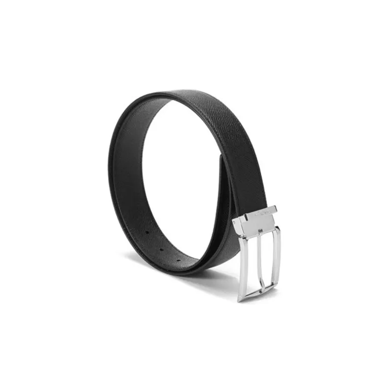 FERRAGAMO Casual Minimalist Style Pin Buckle Belt Men's Black-2