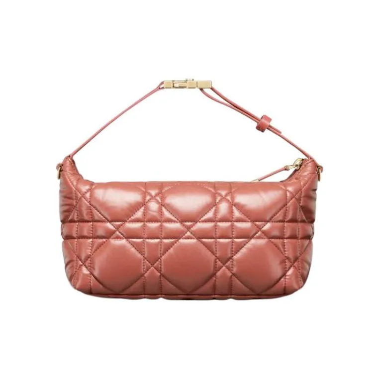 DIOR Travel Cow Leather Portable Clutch Medium Size Women's Red-2