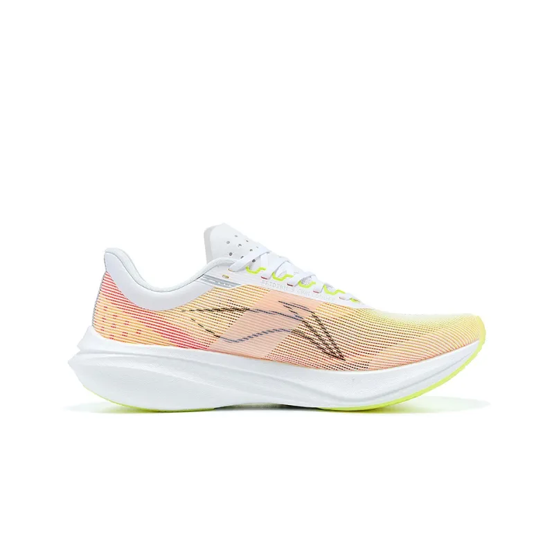 LiNing Feidian 3 Challenger Slip Resistant And Breathable Low Top Marathon Running Shoes Men's Pink White-1