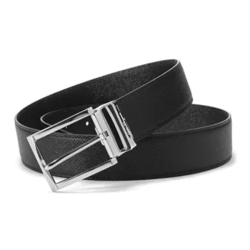 FERRAGAMO Casual Minimalist Style Pin Buckle Belt Men's Black