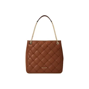 MICHAEL KORS Artificial Leather Tote Bag Shopping Bag Shoulder Bags Large Size Women's Leather Brown