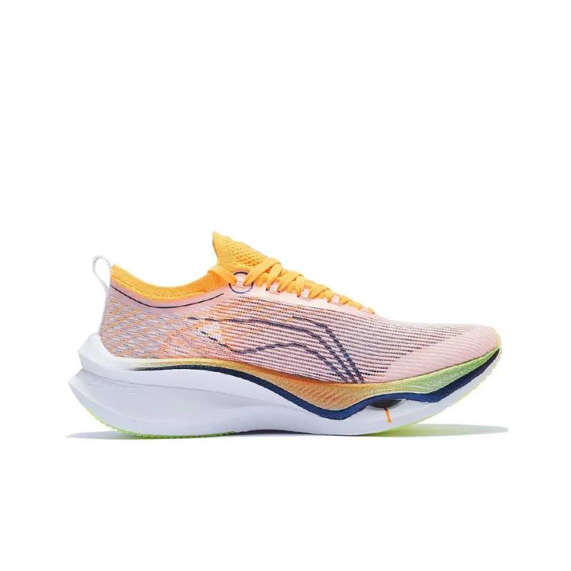 LiNing Feidian 3 Ultra Cushioning Anti Slip And Wear Resistant Rebound Low Top Running Shoes Unisex Orange White-1