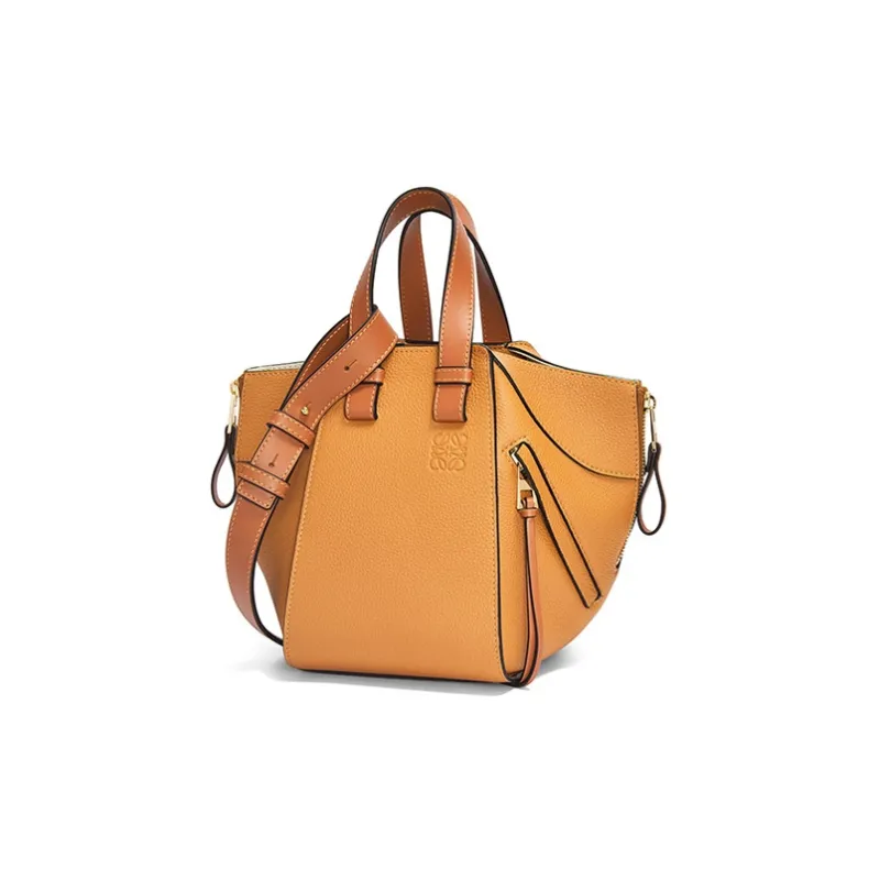 LOEWE Hammock Soft Grained Calfskin Shoulder Bag Crossbody Bag Handbag Women's Light Caramel-1