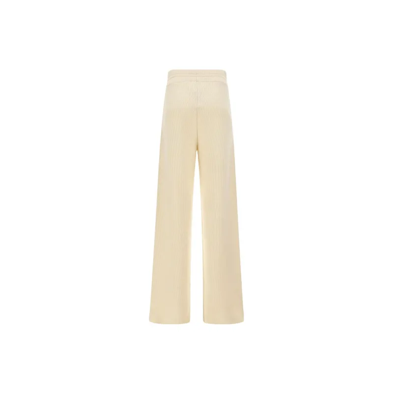 Fabiana Filippi Side Band Ribbed Knit Drawstring Trousers-1