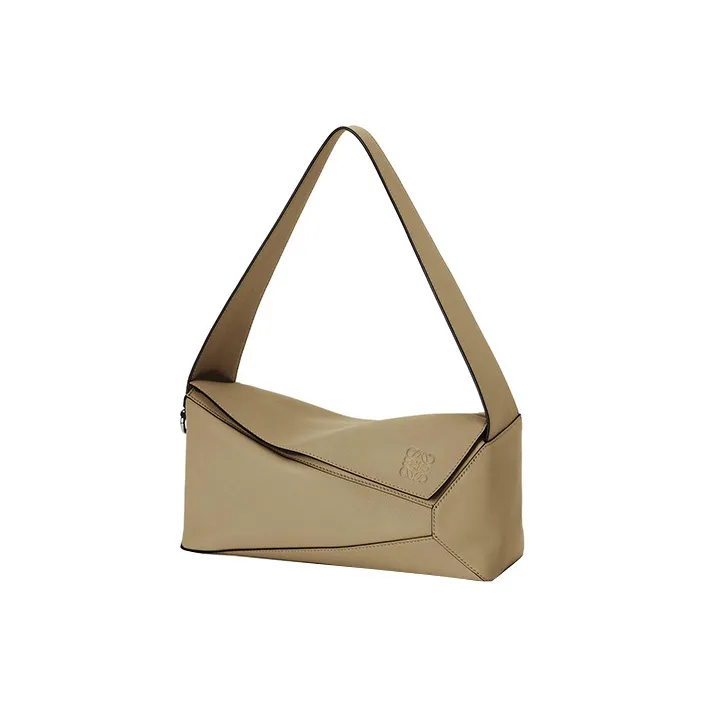 LOEWE Puzzle Hobo Calfskin One Shoulder Handbags Regular Women's Korean Thistle Green-1