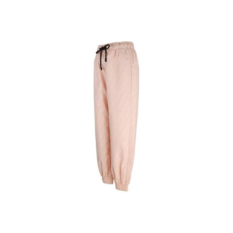 FENDI Knitted Sweatpants Women's Pink-2
