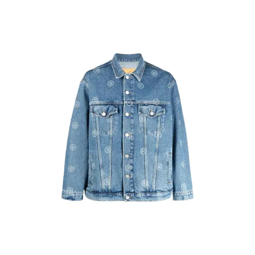 Martine Rose Denim Jackets Men Blue