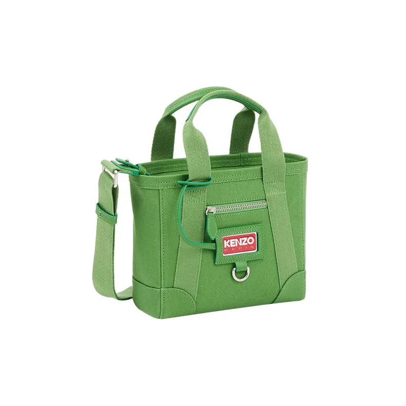 KENZO Canvas Portable Canvas Bag Crossbody Bag Mini Unisex Green-0