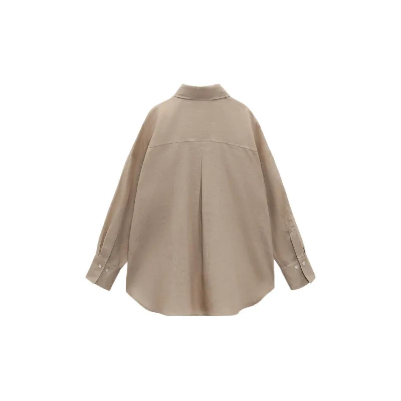 ZARA Shirts Women's Beige-1