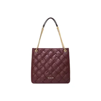 MICHAEL KORS Leather Tote Bag Shopping Bag Shoulder Bags Large Size Women's Burgundy