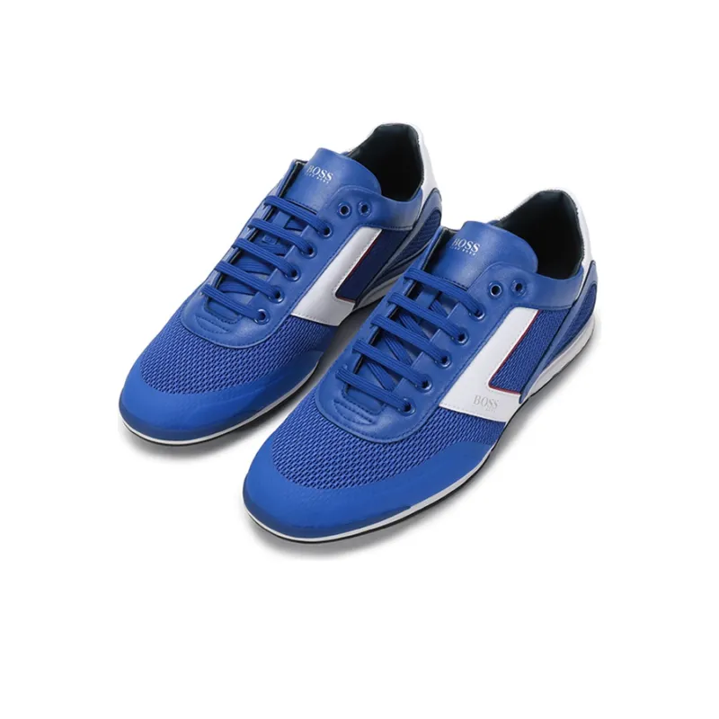 HUGO BOSS Casual Shoes Men Low Top White/Blue-2