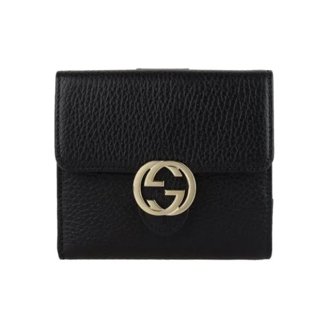 GUCCI Interlocked Gg Wallet Small Black-0