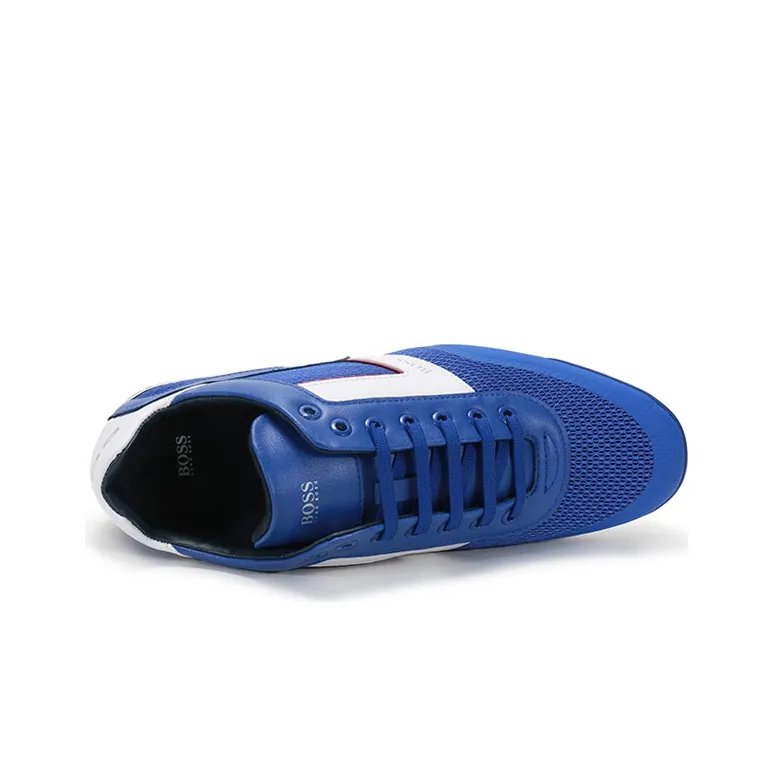 HUGO BOSS Casual Shoes Men Low Top White/Blue-4