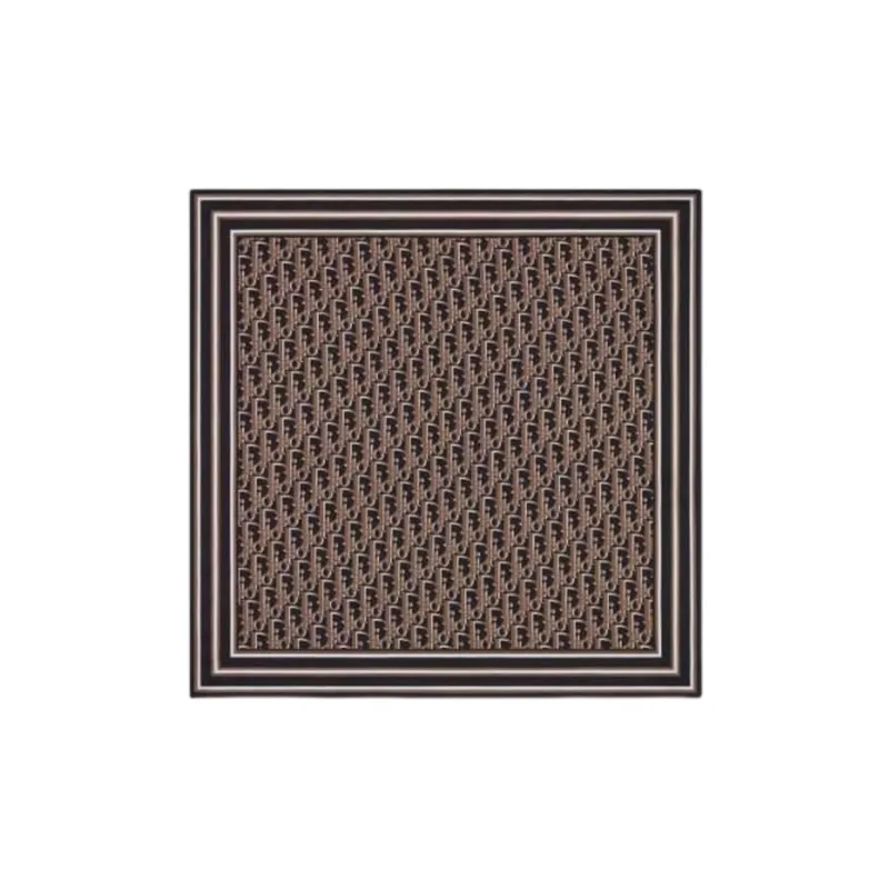 DIOR Silk Scarf Men's Brown/Black-0