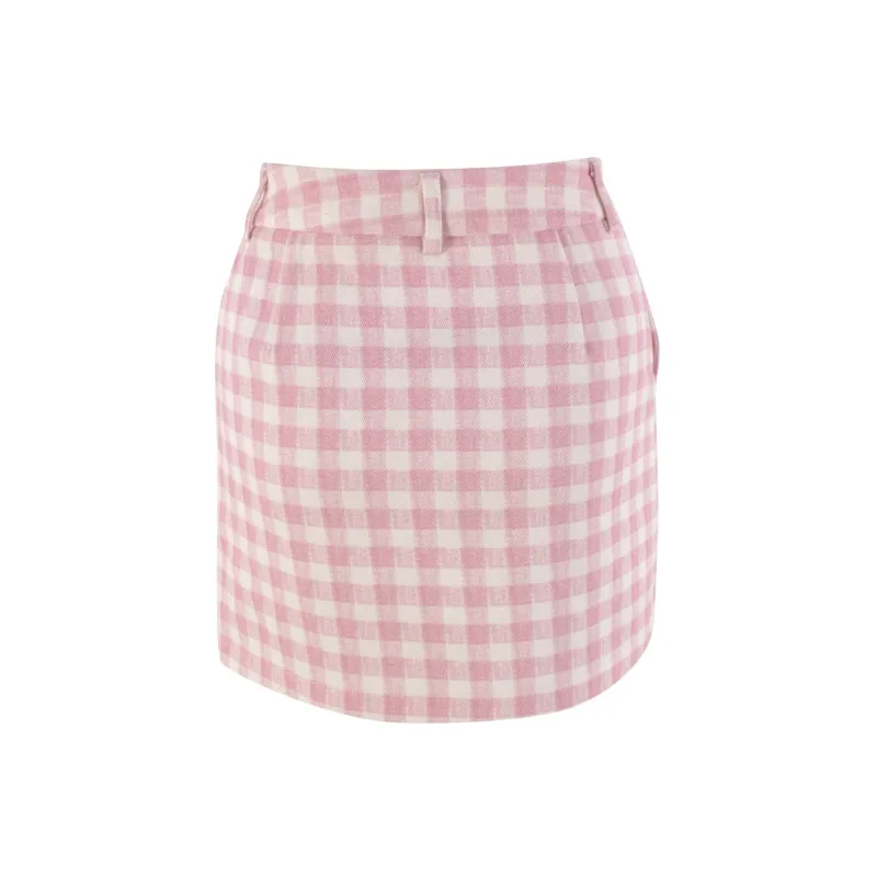 CLOUD SEASON Casual Short Skirts Women's Pink-1