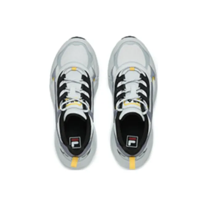 FILA Cube Cushioning Anti Slip Wear Resistant Breathability Low Top Casual Shoes Men's Lunar Rock Gray-2