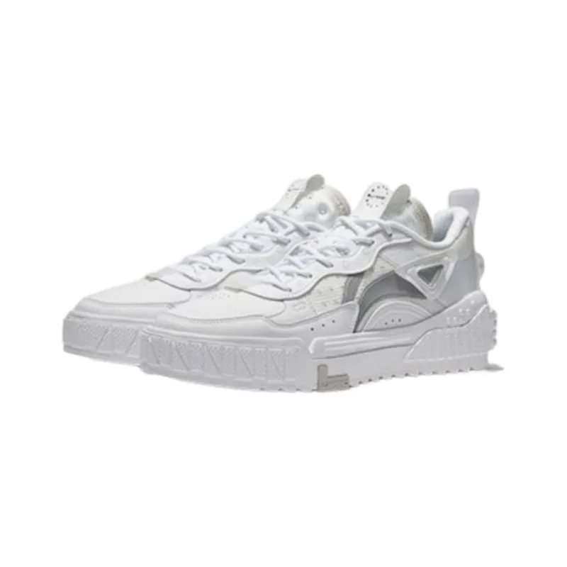 LiNing New Journey Low Top Skateboard Shoes Men's White-2