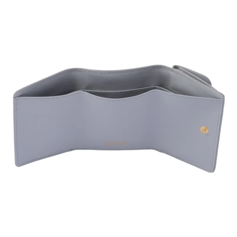 MIU MIU Leather Wallet Small Size Women's Light Blue-5
