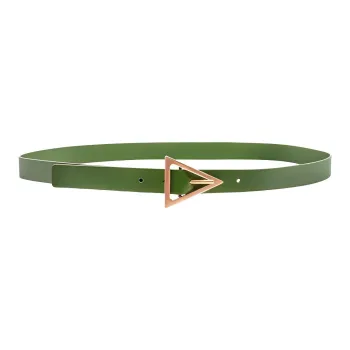 Bottega Veneta Signature Triangular Buckle Belt