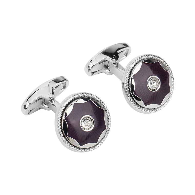 MUSTKOO Copper Crystal Cufflink Men's-4