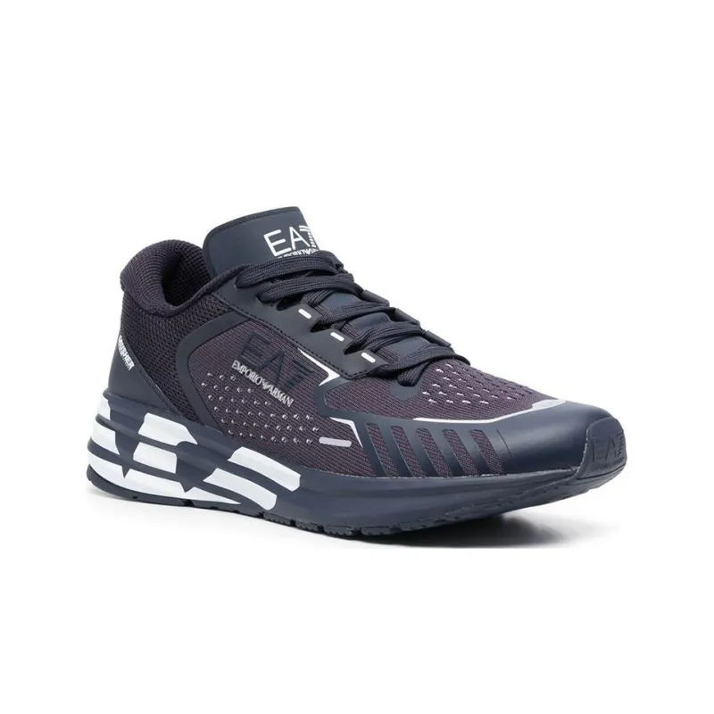 EMPORIO ARMANI EA7 Cushioning Low-Top Sports Casual Shoes Unisex Blue White-1