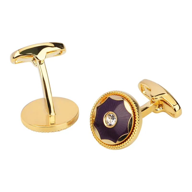 MUSTKOO Copper Crystal Cufflink Men's-11