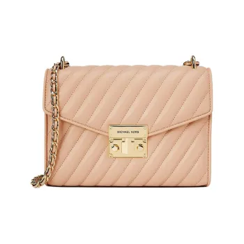 MICHAEL KORS Rose Leather Shoulder Bag Women's Pink