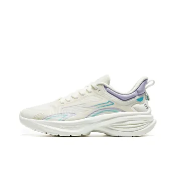 Erke Non slip Wear resistant Shock Absorption Low Top Running Shoes Women's White Purple