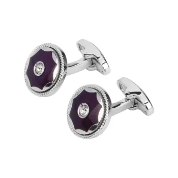 MUSTKOO Copper Crystal Cufflink Men's