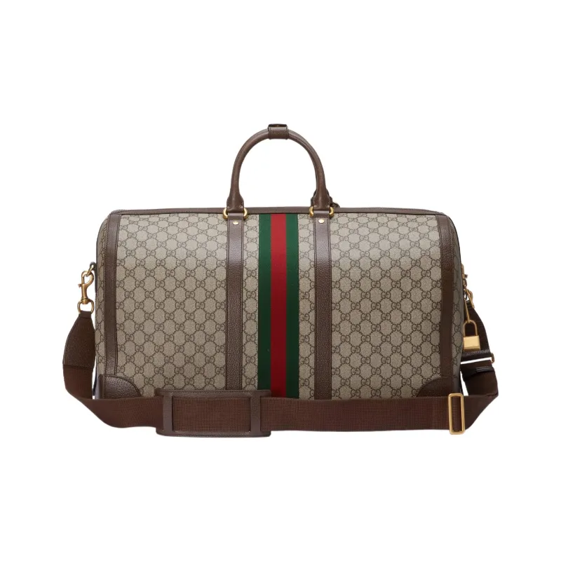 GUCCI Canvas With Leather Handbag, Shoulder Bag, Crossbody Bag, Travel Bag Men's-3