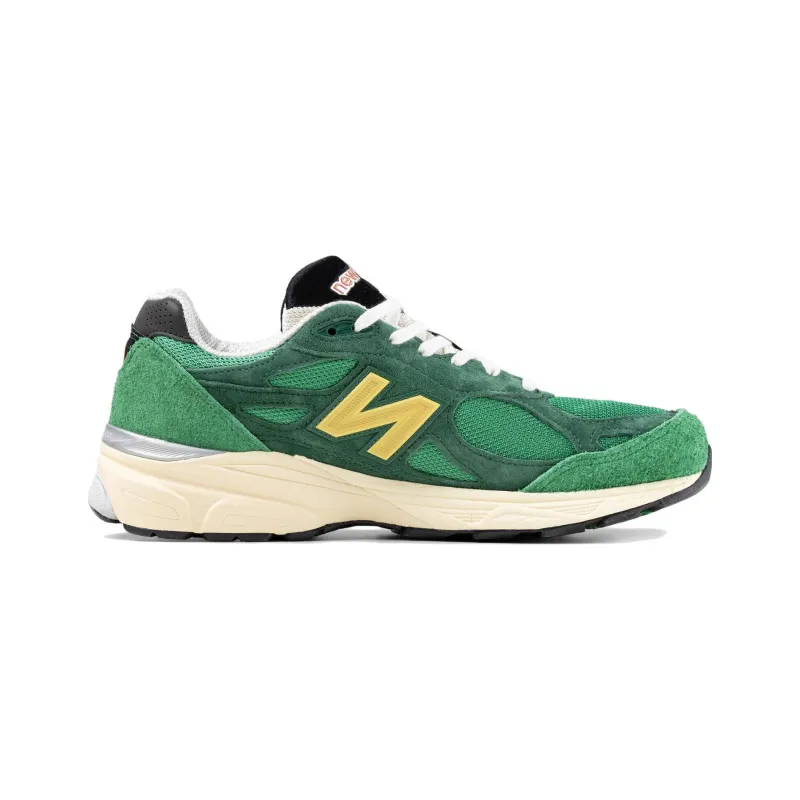 New Balance 990v3 MiUSA Varsity Green Gold-1