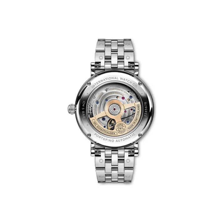 IWC Portofino Automatic Mechanical Movement Women's Watch 37mm Green Dial Stainless Steel Watch Case-1