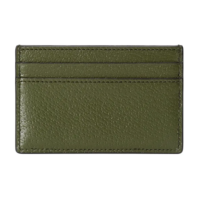 GUCCI GG Marmont Leather Card Holder Card Holder Men's Forest Green-2