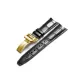 Gold Buckle Black Leather