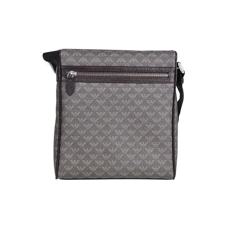 EMPORIO ARMANI PVC Messenger Bag Shoulder Bag Crossbody Bag Men's Gray-2