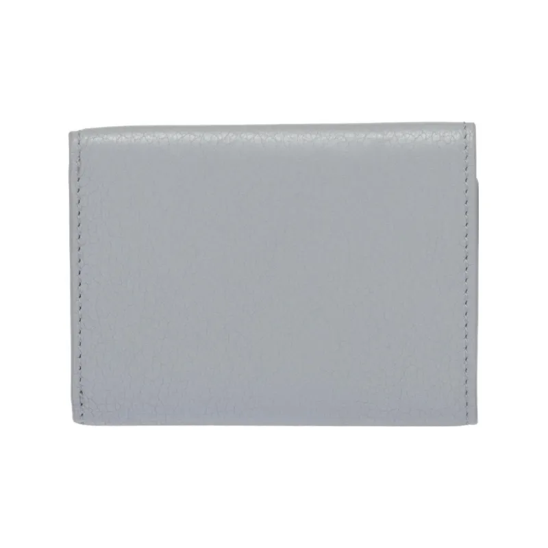 MIU MIU Leather Wallet Small Size Women's Light Blue-4