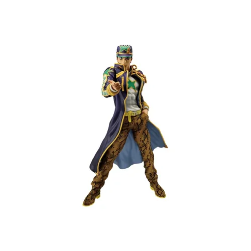 BANPRESTO Jotaro Kujo Glass Factory, Ichiban Kuji JoJo's Wonder Adventure, Stone Ocean Award Bonus Gifts 27cm