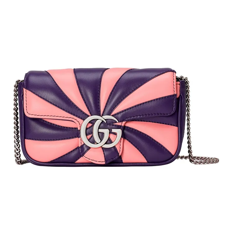 GUCCI GG Marmont Velvet Crossbody Bag Shoulder Bag Extra Mini Women's Red/Black/Purple/Pink-4