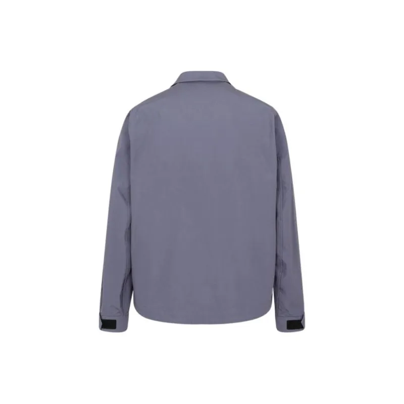 C.P.Company Logo Printed Long Sleeved Shirt Jacket-1