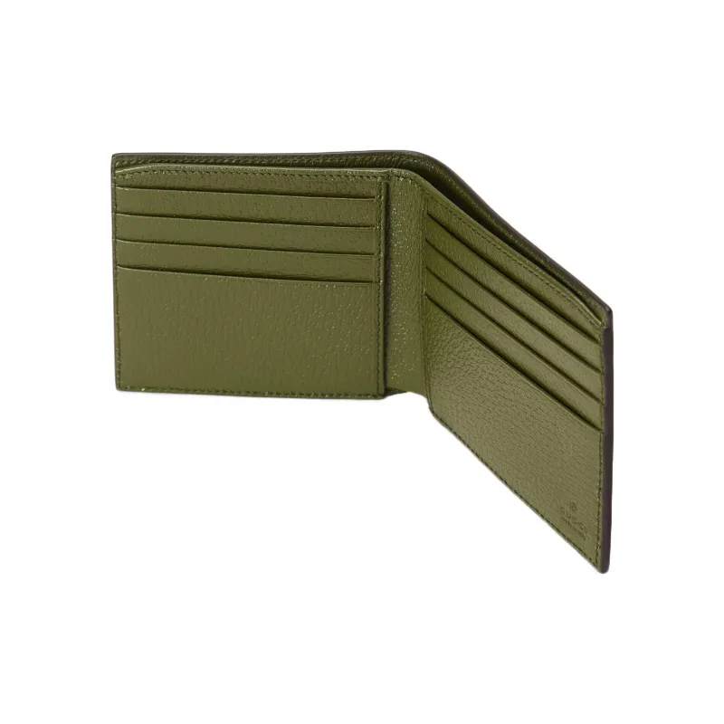 GUCCI GG Marmont Leather Wallet Men's Forest Green-3