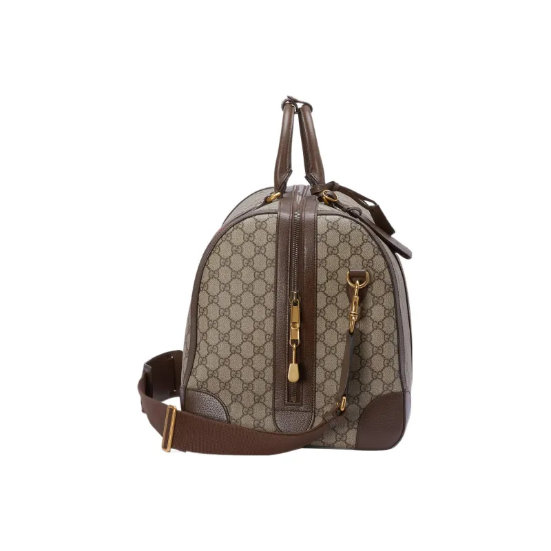 GUCCI Canvas With Leather Handbag, Shoulder Bag, Crossbody Bag, Travel Bag Men's-2