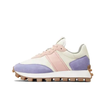 TOD'S 1T Cushioning Low-Top Sports Casual Shoes Women's White Purple