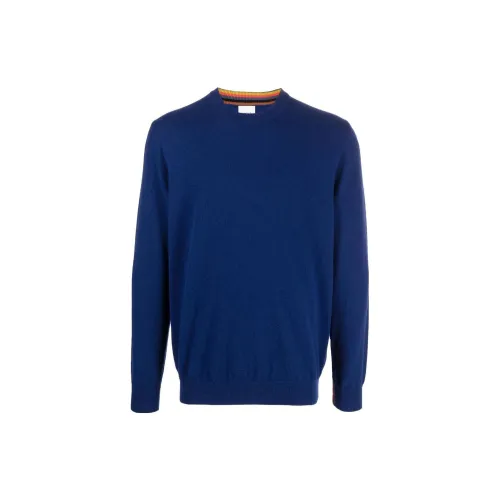 Paul Smith Cashmere Sweaters Men Cobalt Blue