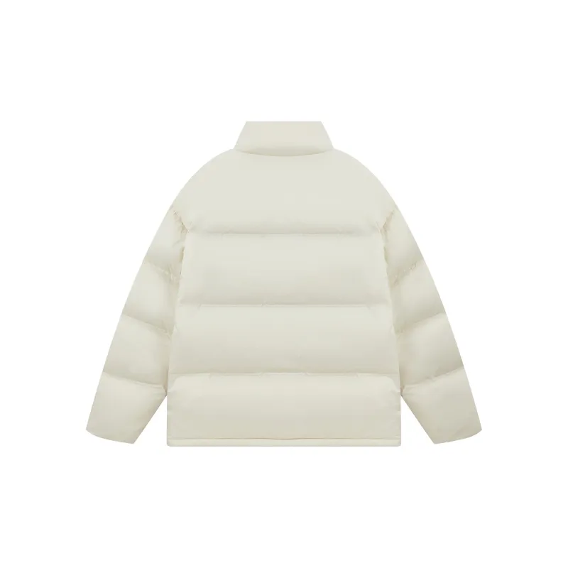 CONKLAB Solid Color Stand Collar Without Hood Loose Fit Down Jacket Unisex-7